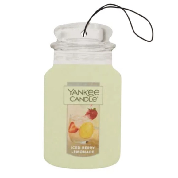 Set of Four (4) Yankee Candle Iced Berry Lemonade Car Jar Air Fresheners - Picture 2 of 10